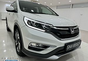 Honda CRV 2.4L LED Sunroof 2016 White Revcam Rear Entertainment